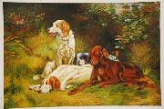 unknow artist Dogs 033 USA oil painting artist